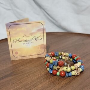American West Stone Coil Bracelet NWOT